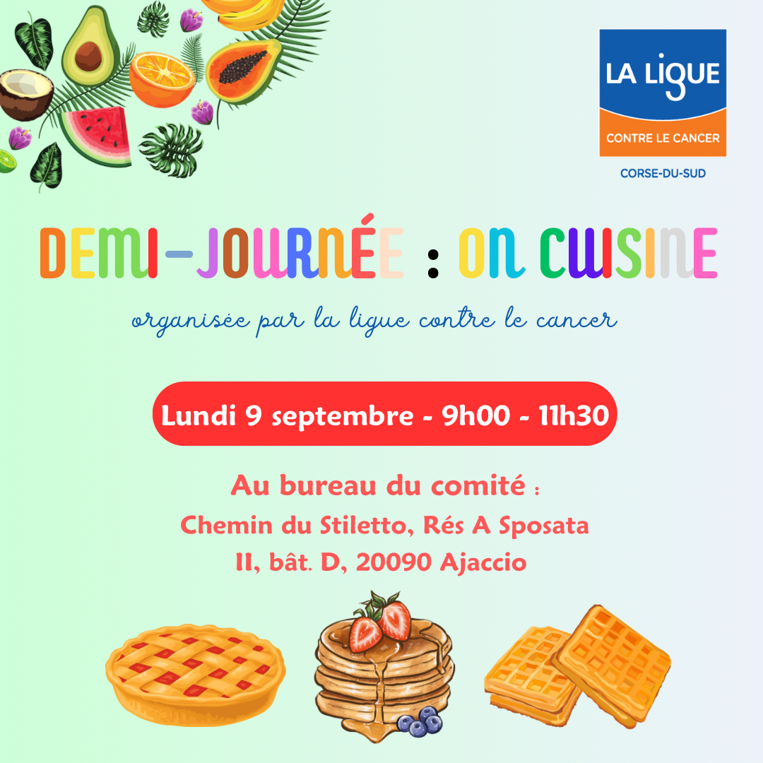 affiche matinée cuisine