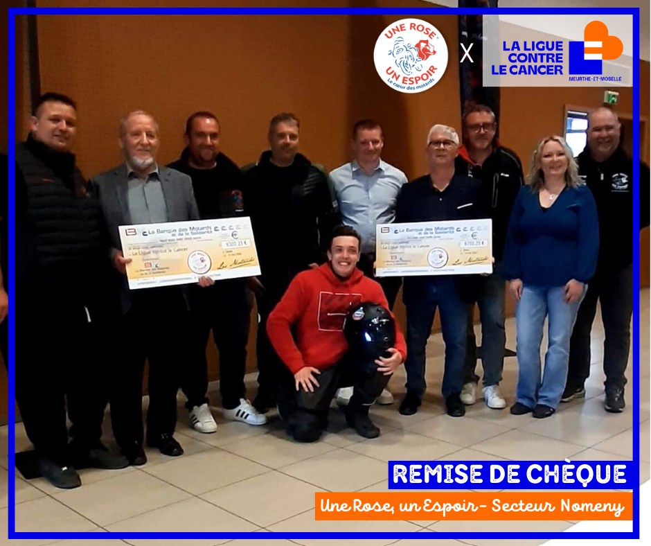 Remise de chèque | Une Rose un Espoir Nomeny - Delme 