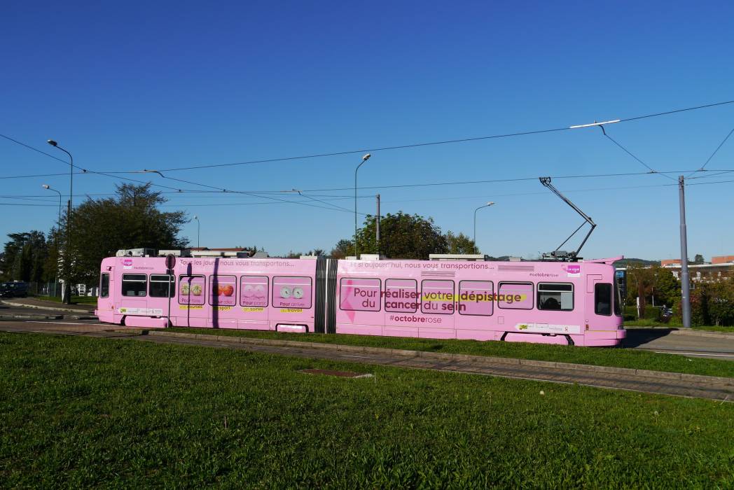 Tram rose de la STAS