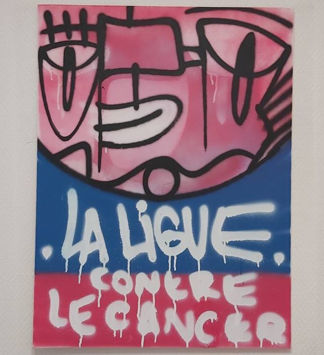 Photo d'une peinture réalisée pour la Ligue 95