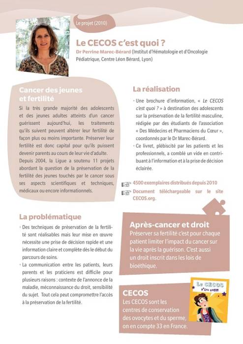 Flash sur les travaux du Dr Perrine MAREC-BERARD sur les cancers pédiatriques, menés avec le soutien de la Ligue contre le cancer.