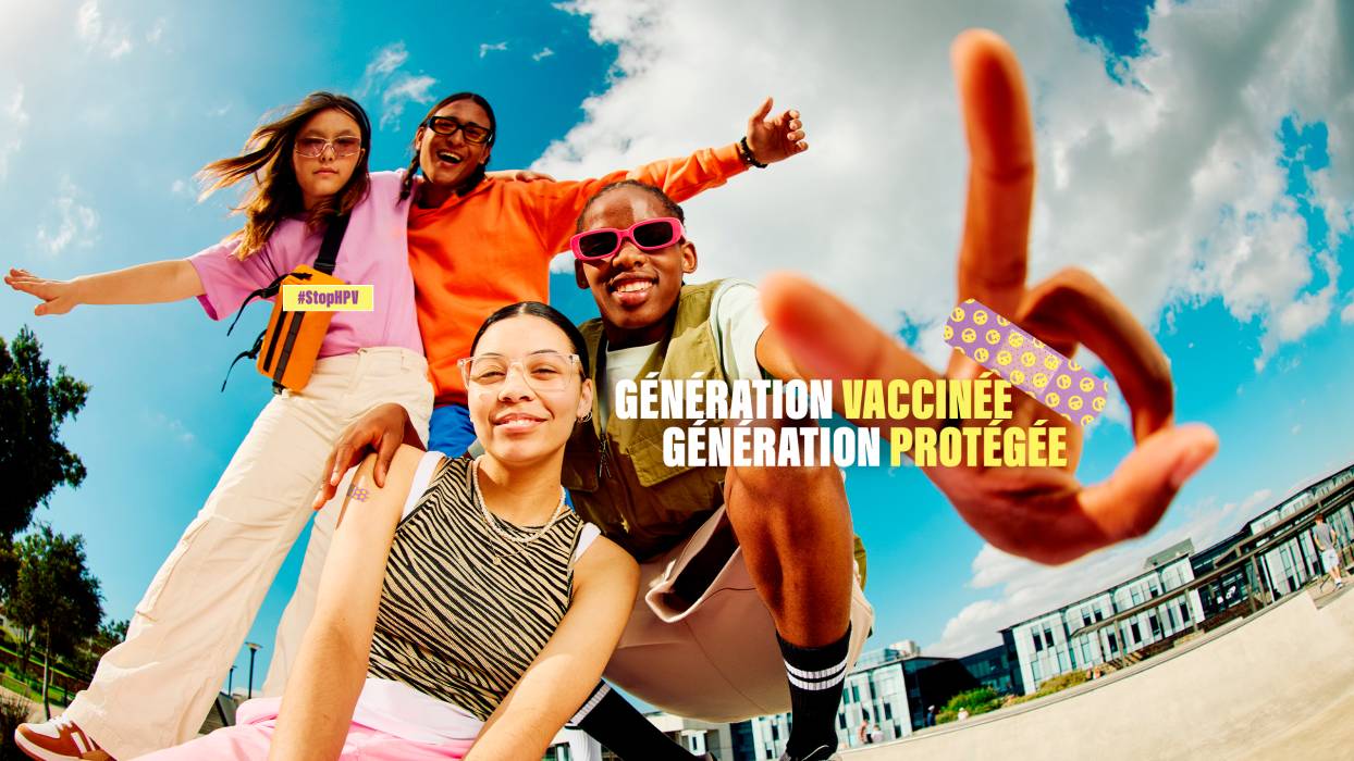 Affiche de la vaccination hpv Jeunes
