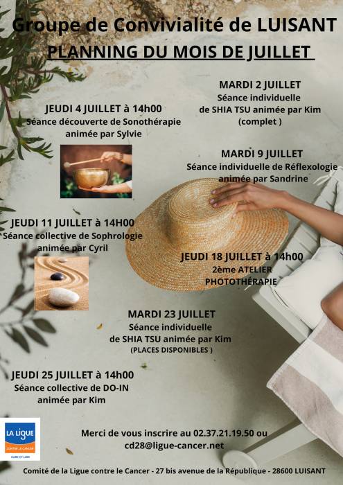 PLANNING juillet LUISANT