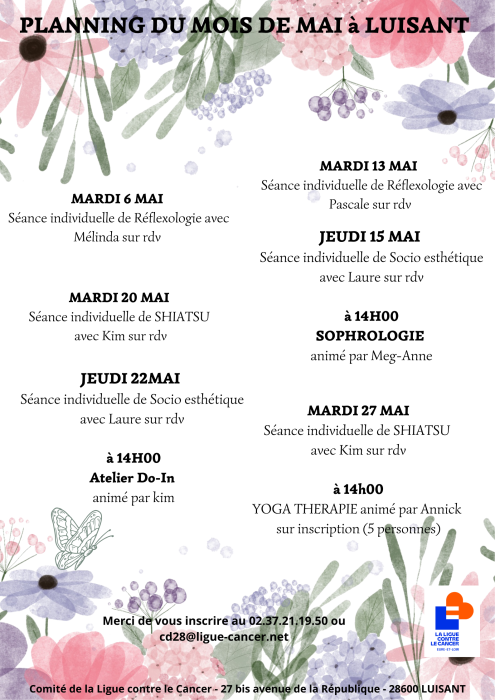 PLANNING MAI LUISANT