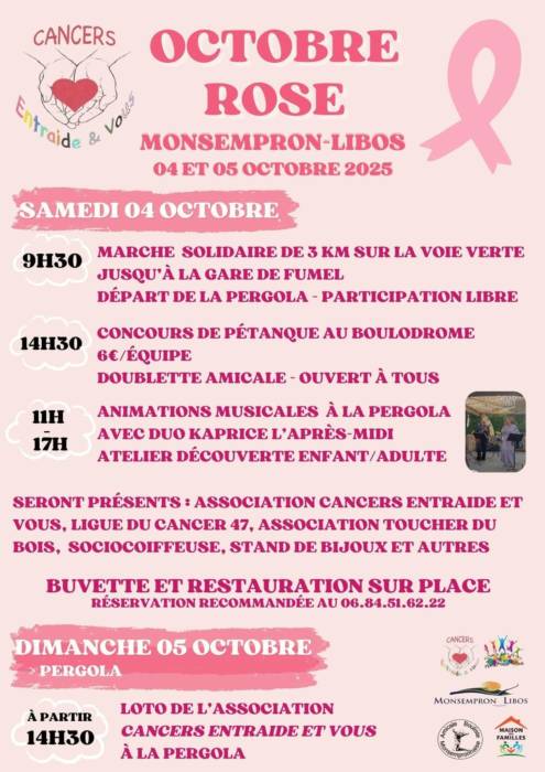 Octobre Rose - Monsempron Libos