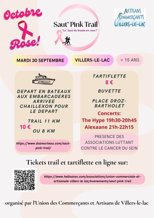 Affiche Saut'Pink Trail