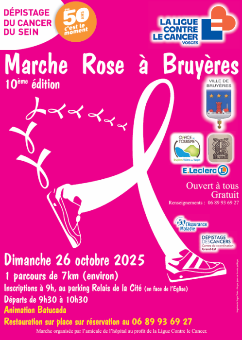Marche Rose à Bruyères