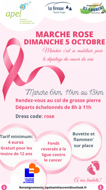 Marche Rose à La Bresse