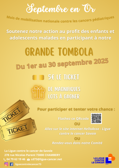 Tombola Septembre en Or