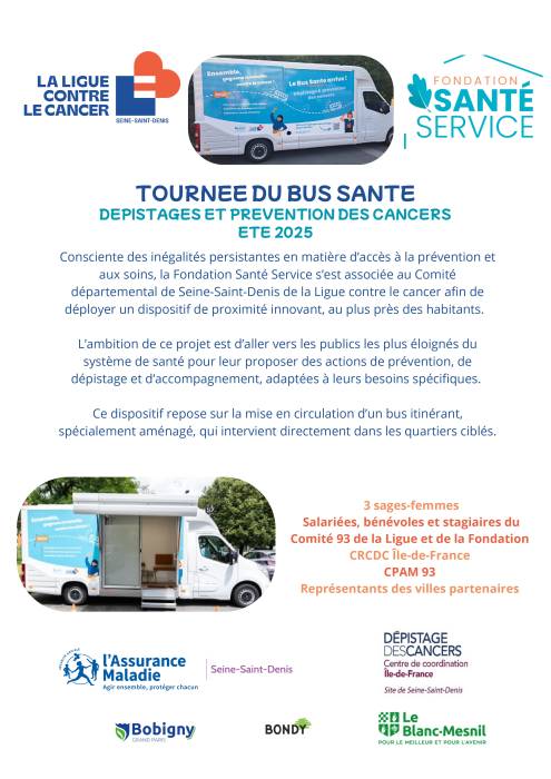 Descriptif tournée du bus santé