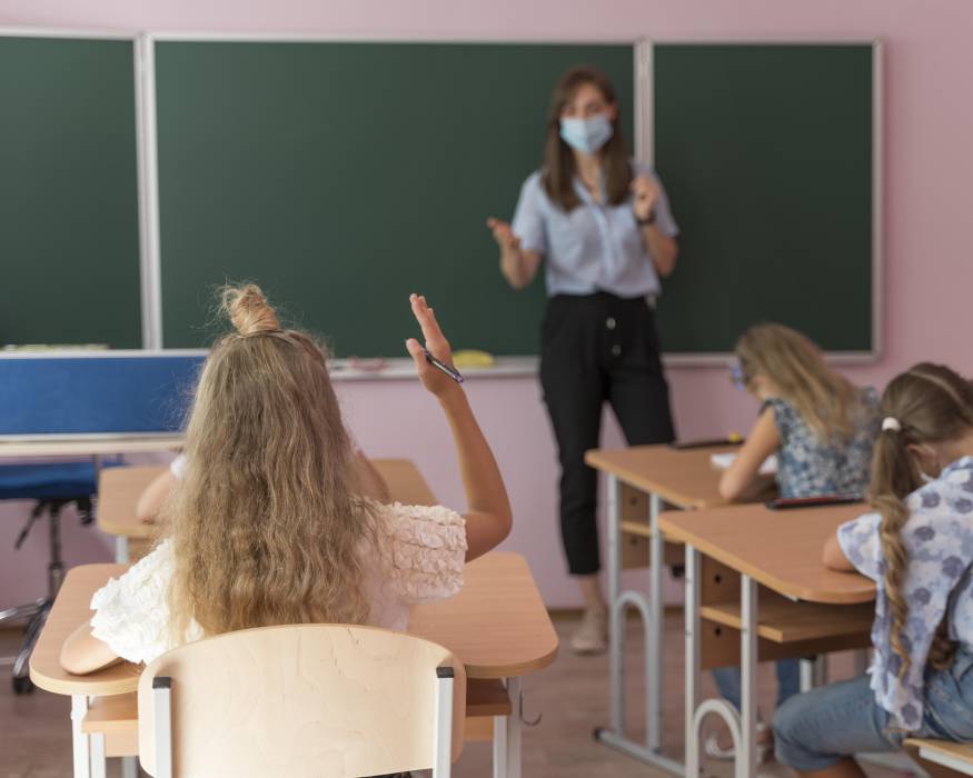 Classe assistant à un cours / prévention