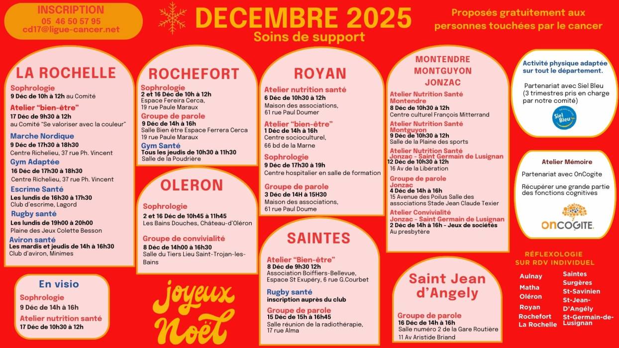 Programme soins de support décembre