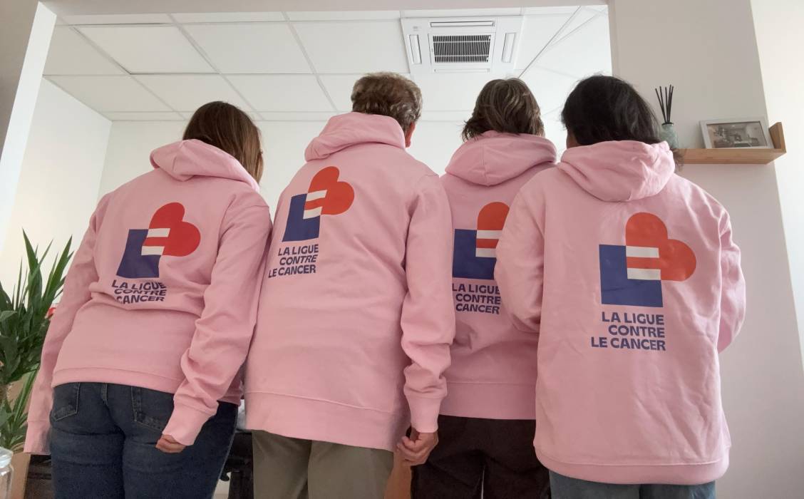 sweat shirt rose - octobre rose