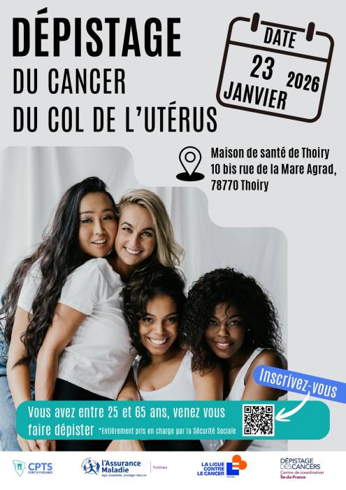 affiche dépistage cancer du col thoiry