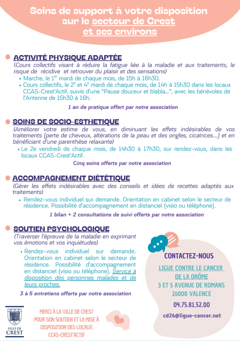 Offre détaillée soins de support