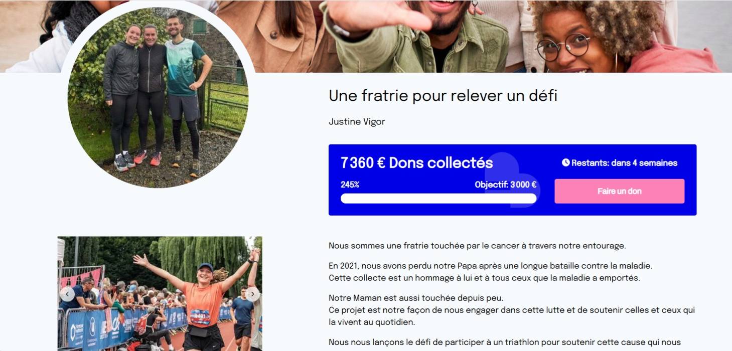 cagnotte triathlon