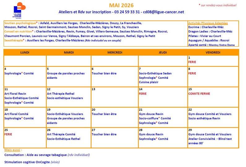 Ateliers mai