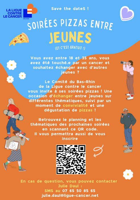 Affiche soirée pizzas