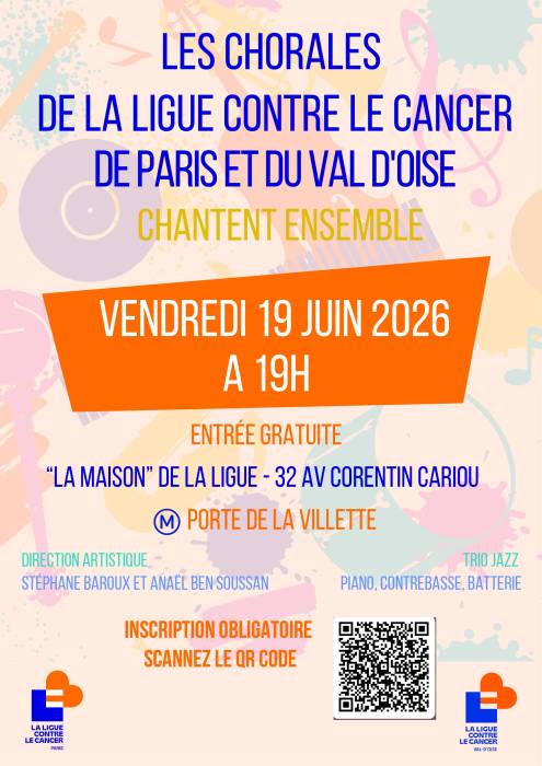 Affiche du concert chorale de la ligue 2026