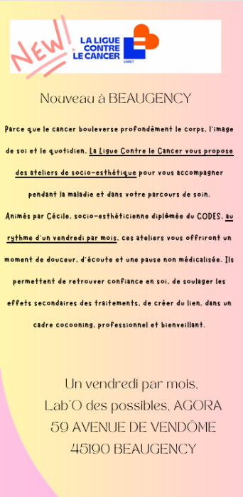 Affiche socio esthétique Beaugency