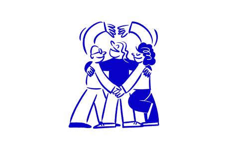 Nager Contre le Cancer Illustration