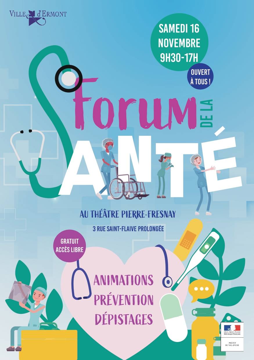 Affiche Forum Santé Ermont nov 2024 1