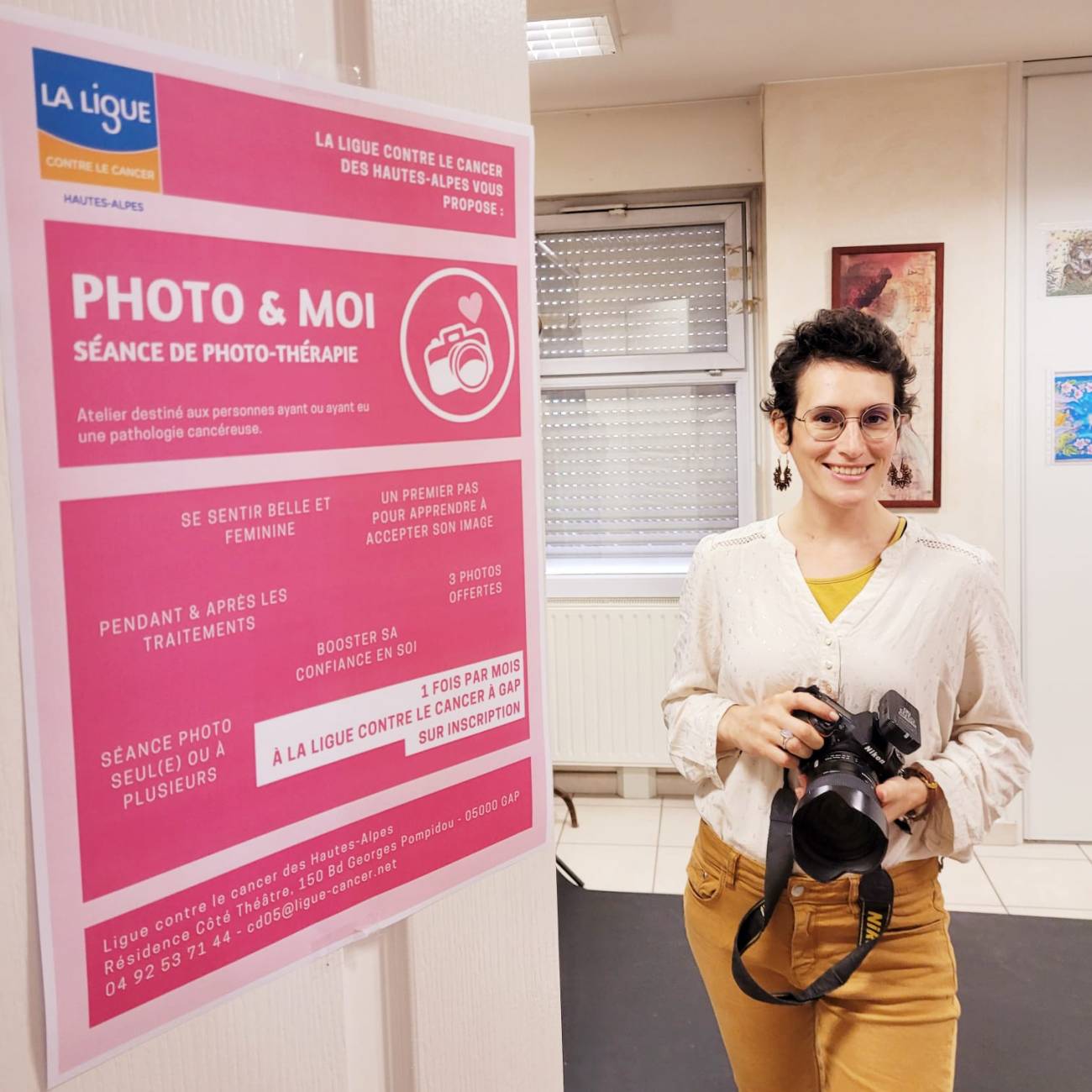 photographe sur la photo