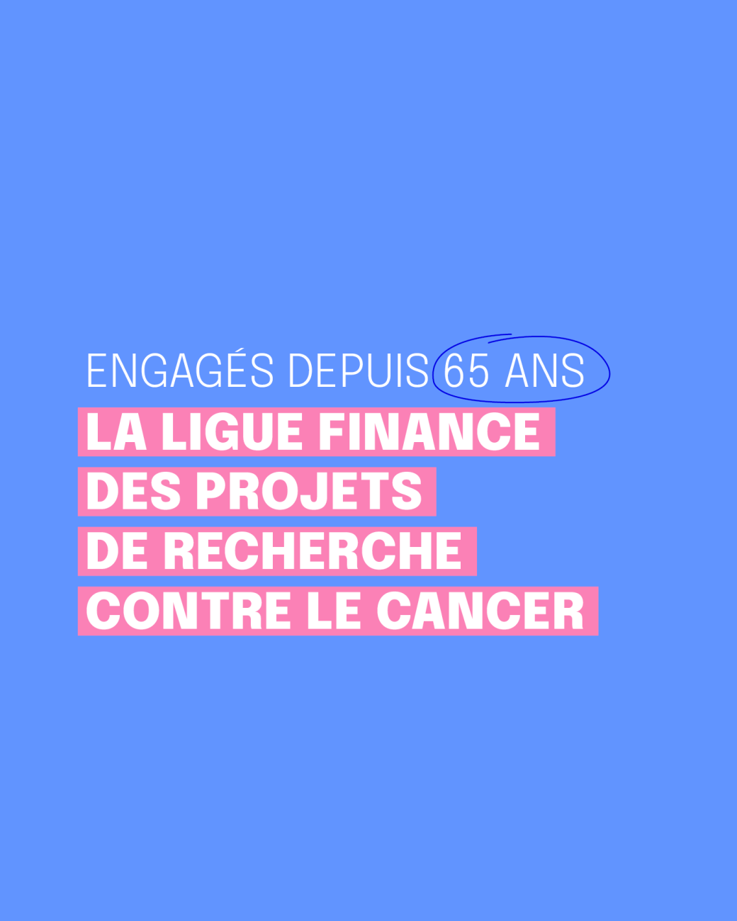 Affiche la Ligue finance des projets de recherche