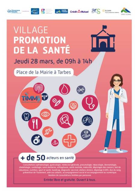 Tarbes : Village Promotion Santé le 28 mars