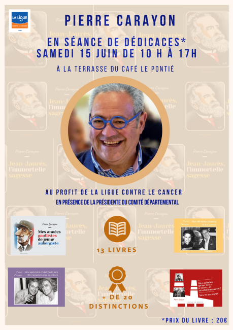 Dédicace du dernier ouvrage de Pierre Carayon : "Jean Jaurès, l'immortelle sagesse"